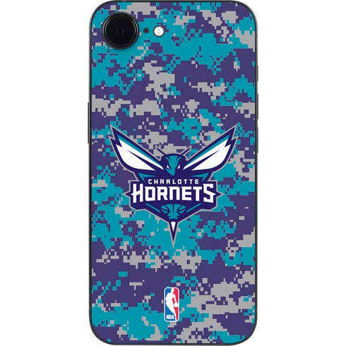 NBA Charlotte Hornets Digi Camo iPhone 16e Skin